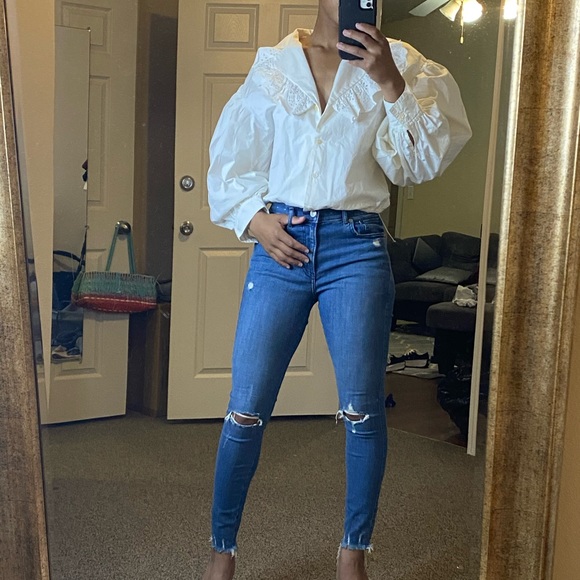 Zara Tops - Zara top with poplin details